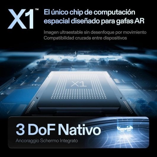 Oculos AR XREAL One Pro X1 Chip 171" 120 Hz 57 graus FOV 3DoF L