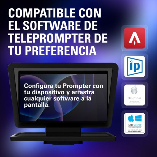 Teleprompteur elgato Prompter XL 15,6" FHD 600 nits USB-C ecran amovible