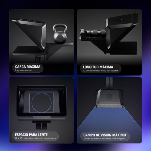 Teleprompteur elgato Prompter XL 15,6" FHD 600 nits USB-C ecran amovible