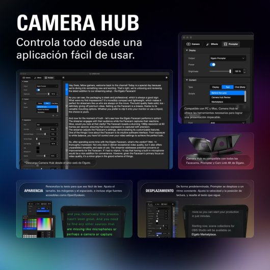 Teleprompteur elgato Prompter XL 15,6" FHD 600 nits USB-C ecran amovible