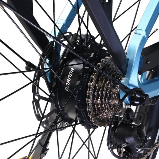 Bicicleta eléctrica Qreate City Air 27.5" 250W 36V 13,5Ah step-through urbana con frenos hidráulicos