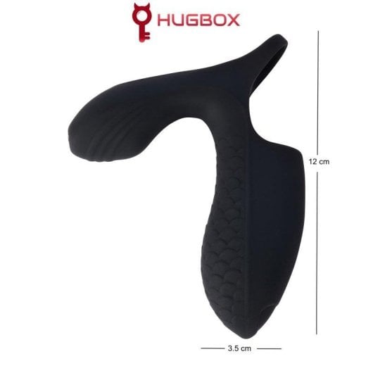 Vibromasseur Hugbox Précision Compact 10 Modes Waterproof Noir