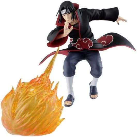 Figura Banpresto Effectreme Itachi Uchiha dettagli dinamici accessori inclusi