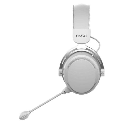 Auriculares Nubi NH1 con cable USB-C Gaming micrófono desmontable 4 modos ecualización blancos