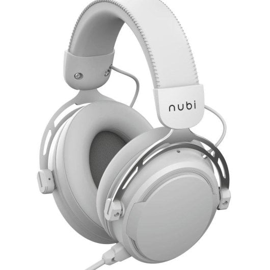 Auriculares Nubi NH1 con cable USB-C Gaming micrófono desmontable 4 modos ecualización blancos
