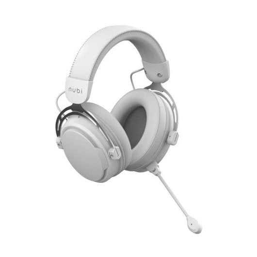 Auriculares Nubi NH1 con cable USB-C Gaming micrófono desmontable 4 modos ecualización blancos