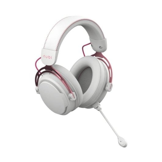 Auriculares Nubi NH1 con cable USB-C Gaming, micrófono desmontable, 4 modos EQ, rosa dorado