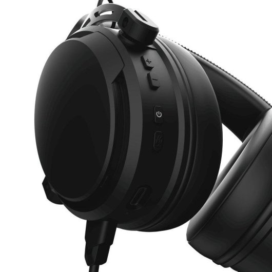 Auriculares Nubi NH1 Pro inalámbricos Bluetooth y 2,4 GHz para gaming con micrófono desmontable blancos