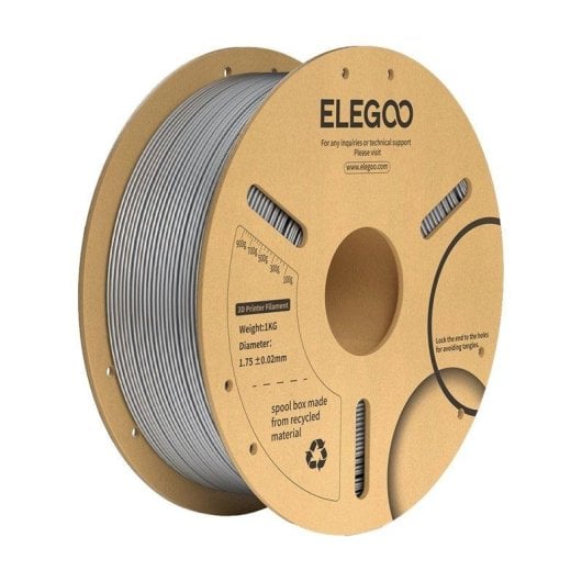 Filamento PLA+ Elegoo 50.203.0163 Star Gray 1,75 mm Alta Resistência 1kg