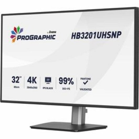 Monitor iiyama Pro Graphics HB3201UHSNP-B1 32" UltraHD 4K 60Hz IPS USB-C KVM Altavoces