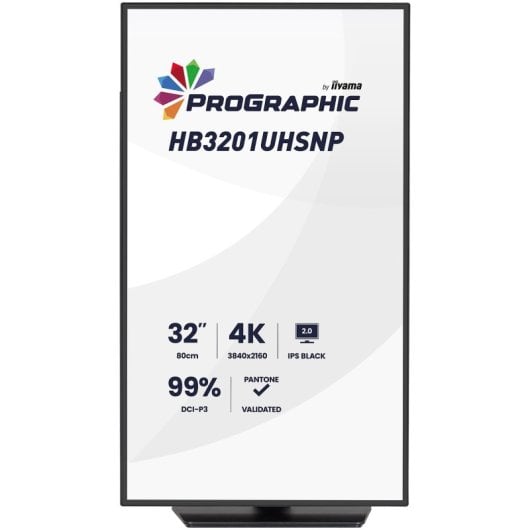 Monitor iiyama Pro Graphics HB3201UHSNP-B1 32" UltraHD 4K 60Hz IPS USB-C KVM Altavoces