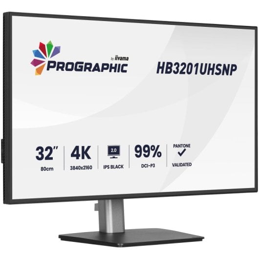Monitor iiyama Pro Graphics HB3201UHSNP-B1 32" UltraHD 4K 60Hz IPS USB-C KVM Altavoces