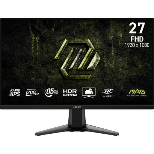 Écran PC MSI MAG 275F E20 27" Full HD 200Hz Rapid IPS 0,5ms HDR VESA