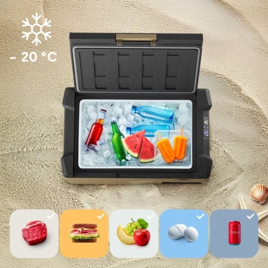 Peme Quest 40 Nevera Portátil Con Compresor  35.3l Caqui