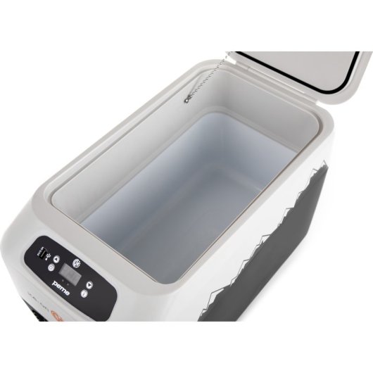 Caixa térmica portátil Peme Go 30 com pega, 27,6 litros, cinzento.