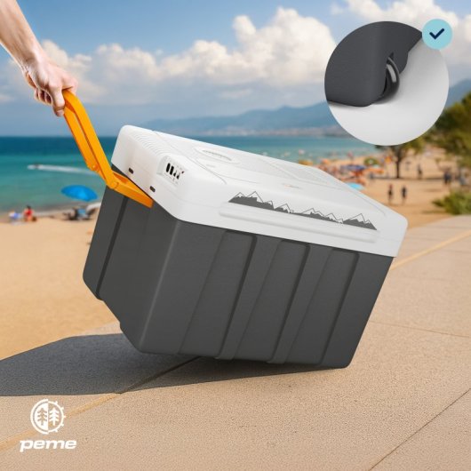 Caixa térmica portátil Peme Essential XL 50L cinzento