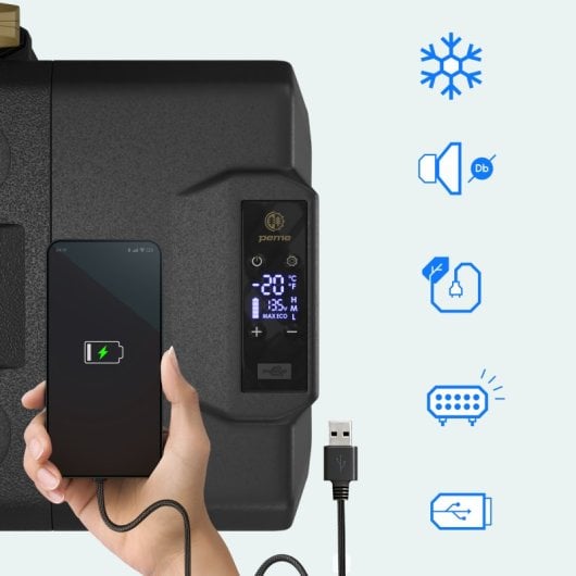 Peme Expedition 40 Nevera Portátil Con Compresor 39l Caqui