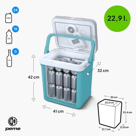 Peme Essential 27 Nevera Portátil 23l Azul