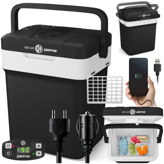 Frigorífico portátil Peme Essential 32 de 26 litros, preto.