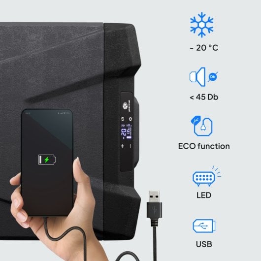 Peme Quest 40 Nevera Portátil Con Compresor  35.3l Negro