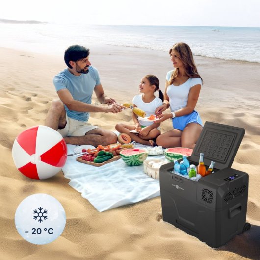 Frigorífico portátil Peme Expedition 40 com compressor, 39 litros, preto.