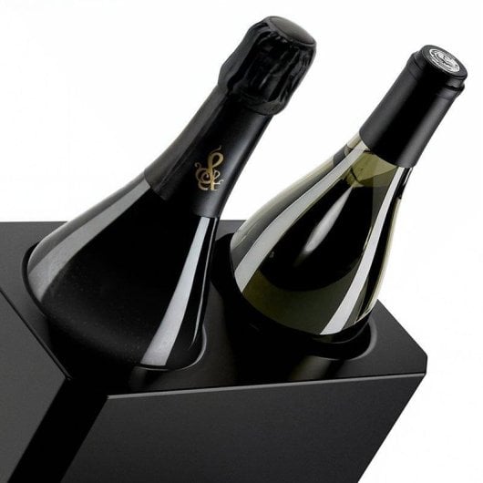 Arrefecedor de Vinho HKoenig LVX28 2 Garrafas Controlo Digital Inox Preto