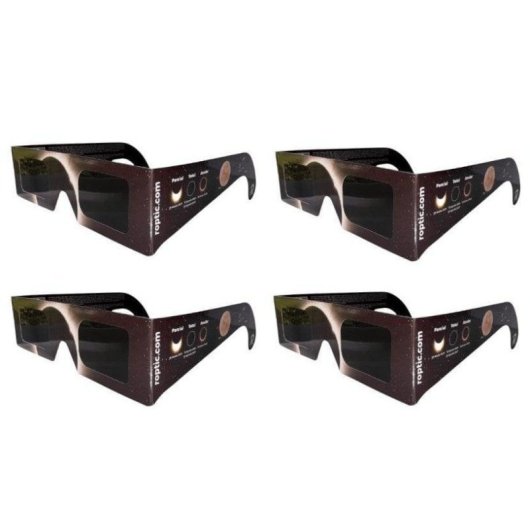 Lunette d’éclipse Roctar Roptic Certifiée ISO CE Filtre Solaire Lot 4 Adultes