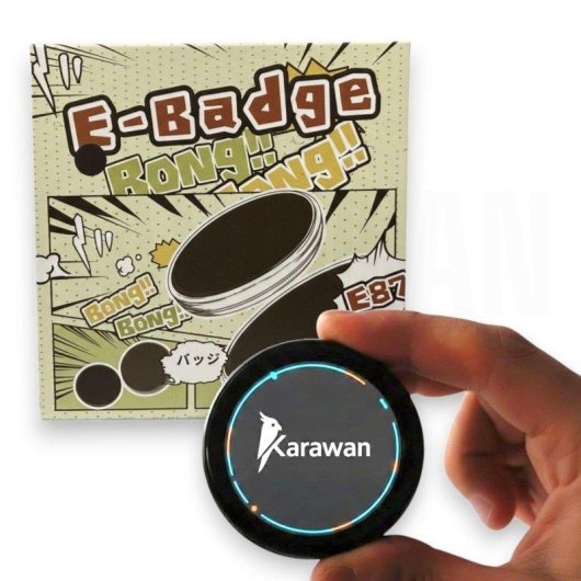 Botão Eletrónico Personalizável Karawan Ecrã Integrado Imagem e Vídeo