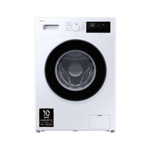 Máquina de Lavar Roupa Samsung WW90FG3M05AWEP 9 kg 1400 rpm A Branco Inverter Vapor