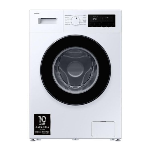 Máquina de Lavar Roupa Samsung WW90FG3M05AWEP 9 kg 1400 rpm A Branco Inverter Vapor