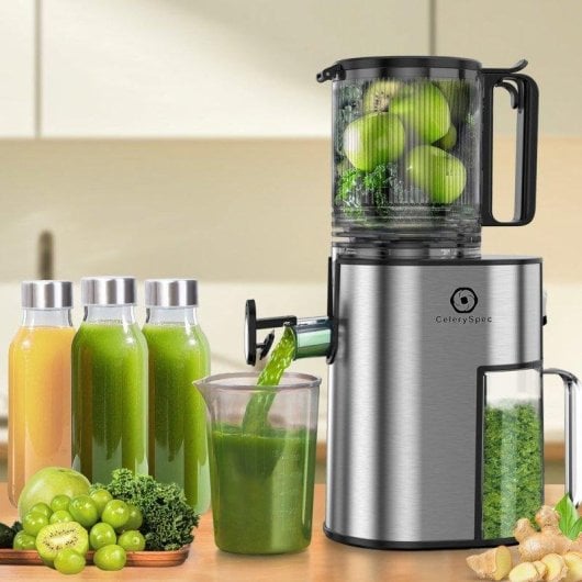 Extracteur de jus CelerySpec SJ-048-EU-SS 250W 1,8L Double Orifice NutriMax