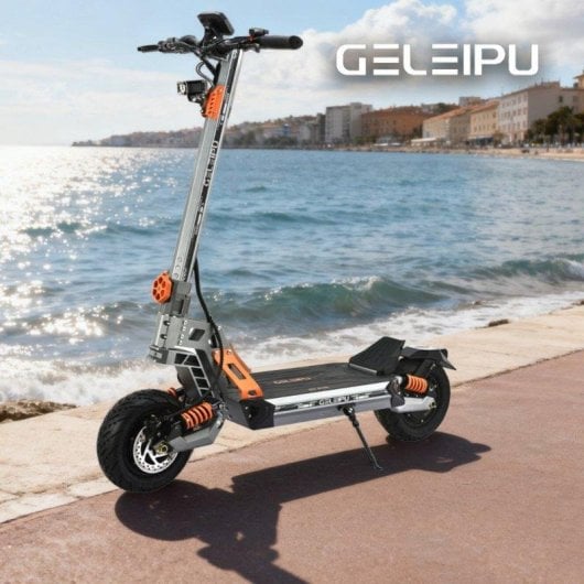 Patinete eléctrico Geliepu GT Evo 1600W x2 Autonomía 95km Ruedas 11" Frenos hidráulicos Gris