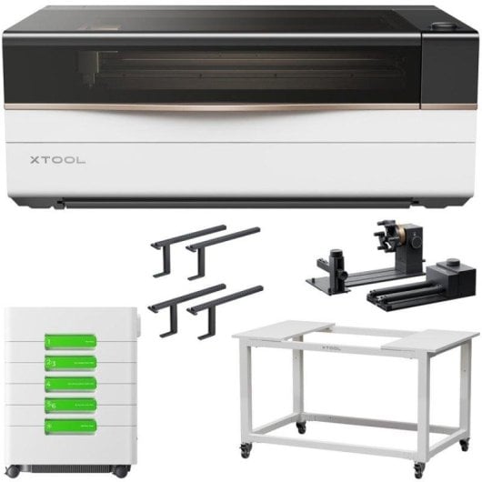 Grabadora láser Xtool P3 80W área 915x458 mm kit completo