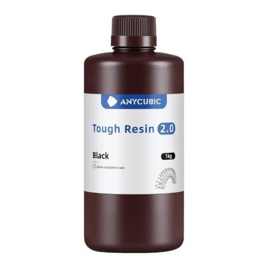 Resina 3D Anycubic Tough Resin 2.0 Negra alta resistencia y precisión
