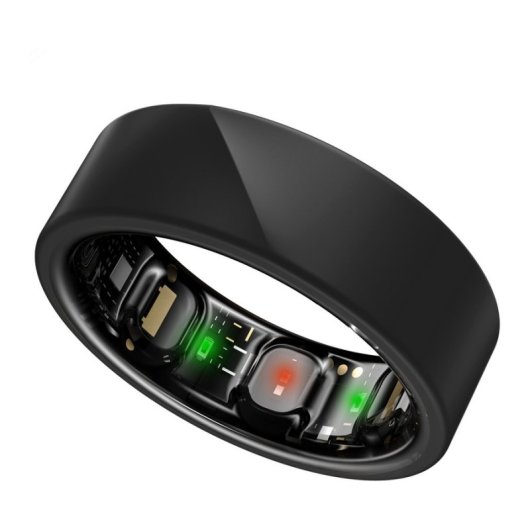 Anillo inteligente Noise Luna Ring Gen 2.0 Talla 8 Bluetooth Sin suscripción App móvil Negro
