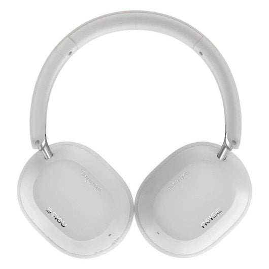 Auriculares Noise Airwave Max 5 Inalámbricos Bluetooth com Cancelamento de Ruído, Microfone e estojo transporte Branco