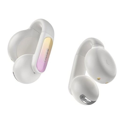Auriculares Noise Air Clips 2 inalámbricos Bluetooth para uso diario y llamadas, color marfil