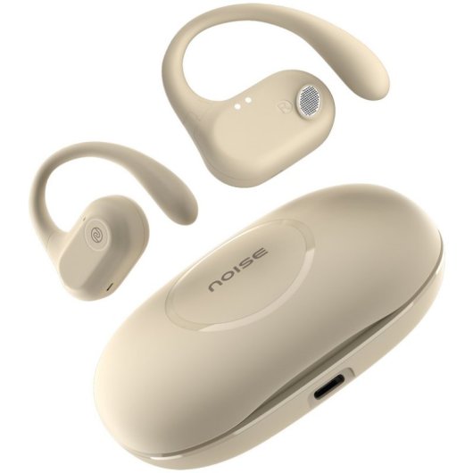 Écouteurs Noise Pure Pods sans fil Bluetooth avec micro et contrôle tactile, Zen Beige
