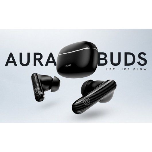 Auriculares Noise Aura inalámbricos Bluetooth con micrófono y control táctil negros