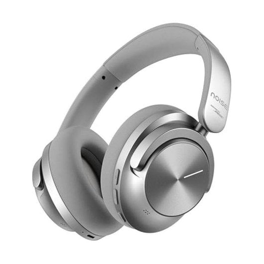 Auriculares Noise Sound Max inalámbricos Bluetooth con Cancelación de Ruido, micrófono y control táctil, color plata