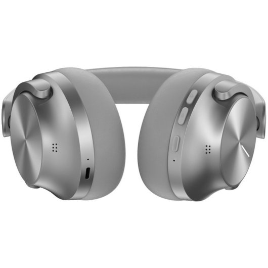 Auriculares Noise Sound Max inalámbricos Bluetooth con Cancelación de Ruido, micrófono y control táctil, color plata