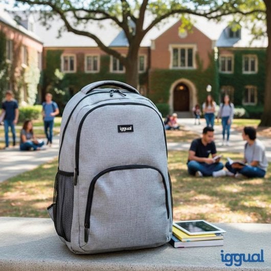 Mochila iggual Everyday Use gris para portátil 15.6-17" resistente y ligera