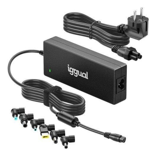 Adaptateur iggual CUA-6T-240W Universel 240W 6 Connecteurs DC PFC Noir