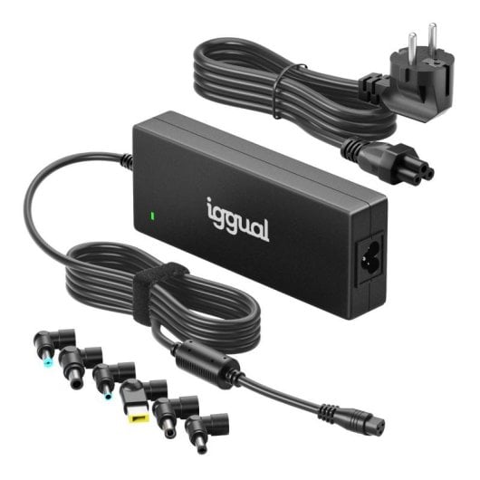 Adaptateur iggual CUA-6T-240W Universel 240W 6 Connecteurs DC PFC Noir