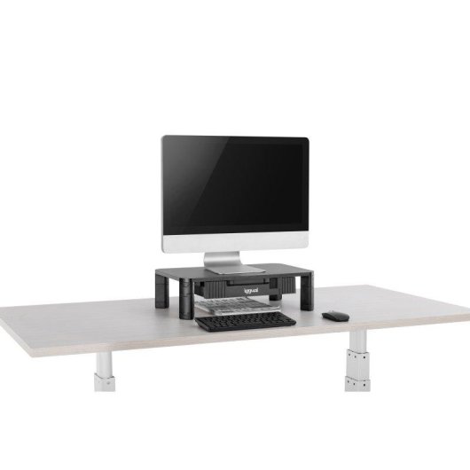 iggual EM1C Monitorständer Tisch Max 1 Display Höhenverstellbar Max 20 kg Schwarz