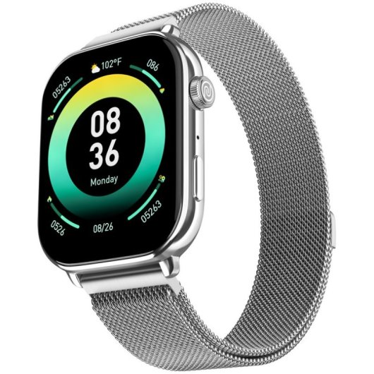 Noise Pulse 4 Max Bluetooth Ecrã Intuitivo Prateado Silver Link Monitorização SpO2 Sono