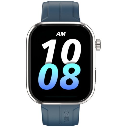 Montre Connectée Noise Pro 6 Max AI GPS Bluetooth 45mm Écran Couleur Blue Titanium SpO2 Pulsomètre
