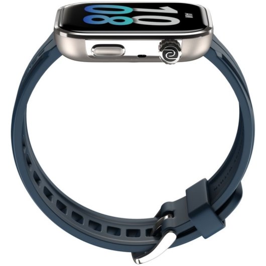 Montre Connectée Noise Pro 6 Max AI GPS Bluetooth 45mm Écran Couleur Blue Titanium SpO2 Pulsomètre