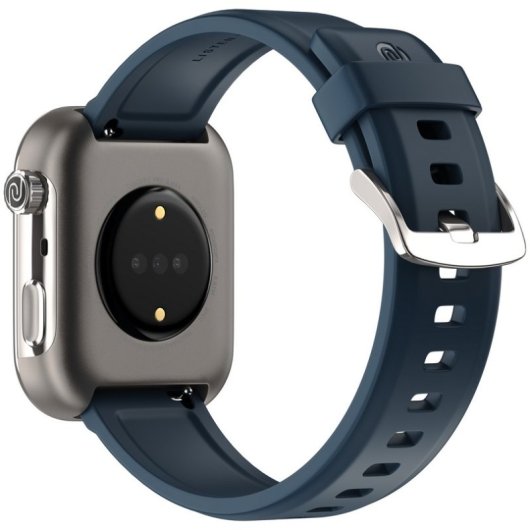 Montre Connectée Noise Pro 6 Max AI GPS Bluetooth 45mm Écran Couleur Blue Titanium SpO2 Pulsomètre