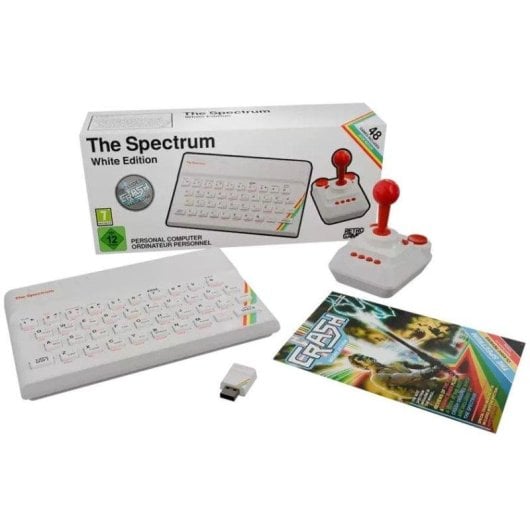 The Spectrum White Edition Retro Sobremesa 48 Juegos Incluidos Blanca